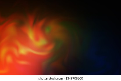 Dark Orange vector blurred shine abstract template. Colorful illustration in abstract style with gradient. Smart design for your work.