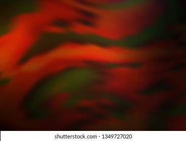 Dark Orange vector blurred shine abstract template. A completely new color illustration in a bokeh style. The elegant pattern for brand book.