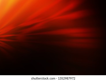 Dark Orange vector blurred shine abstract background. Modern geometrical abstract illustration with gradient. The background for your creative designs.