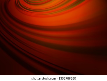 Dark Orange vector blurred shine abstract pattern. Colorful abstract illustration with gradient. The blurred design can be used for your web site.