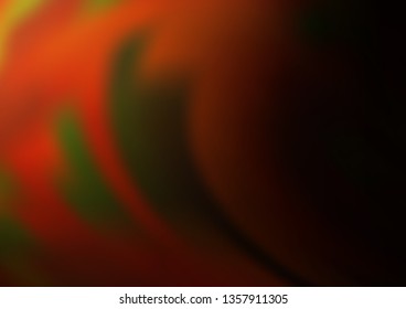 Dark Orange vector blurred shine abstract background. Creative illustration in halftone style with gradient. A new texture for your design.