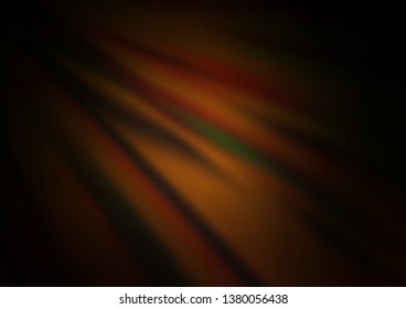 Dark Orange vector blurred shine abstract pattern. A completely new color illustration in a bokeh style. A completely new template for your design.