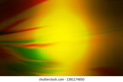 Dark Orange vector blurred shine abstract template. A completely new colored illustration in blur style. Background for designs.