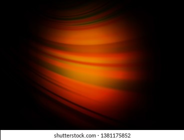 Dark Orange vector blurred shine abstract template. A completely new color illustration in a bokeh style. The blurred design can be used for your web site.