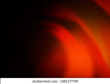 Dark Orange vector blurred shine abstract template. An elegant bright illustration with gradient. The template can be used for your brand book.