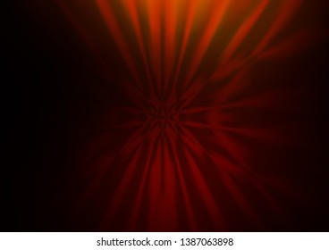 Dark Orange vector blurred shine abstract template. Colorful abstract illustration with gradient. Brand new design for your business.
