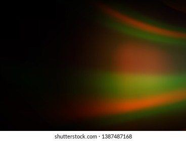 Dark Orange vector blurred shine abstract background. A vague abstract illustration with gradient. A completely new design for your business.