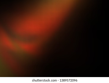 Dark Orange vector blurred shine abstract template. Colorful illustration in blurry style with gradient. A new texture for your design.