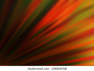 Dark Orange vector blurred shine abstract pattern. A vague abstract illustration with gradient. Brand new design for your business.