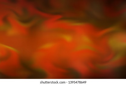 Dark Orange vector blurred shine abstract background. Glitter abstract illustration with gradient design. Elegant background for a brand book.