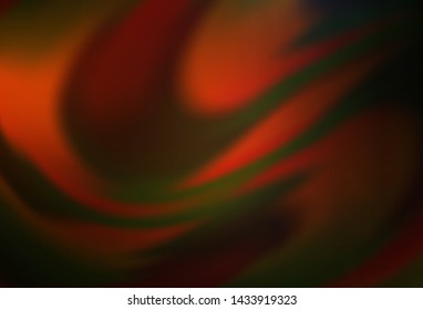 Dark Orange vector blurred shine abstract texture. Glitter abstract illustration with gradient design. New style design for your brand book.