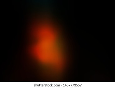Dark Orange vector blurred shine abstract background. Colorful illustration in blurry style with gradient. The template for backgrounds of cell phones.