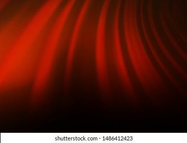 Dark Orange vector blurred shine abstract template. A completely new color illustration in a bokeh style. Brand new design for your business.
