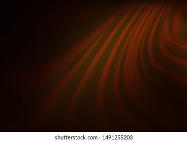 Dark Orange vector blurred shine abstract background. A vague abstract illustration with gradient. A new texture for your design.