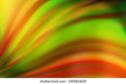 Dark Orange vector blurred shine abstract template. New colored illustration in blur style with gradient. Completely new design for your business.