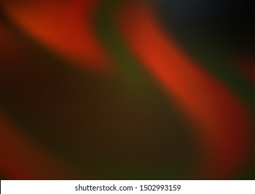 Dark Orange vector blurred shine abstract template. Colorful abstract illustration with gradient. The blurred design can be used for your web site.