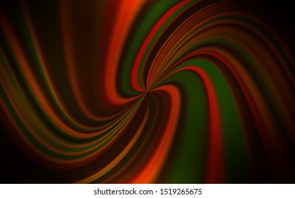 Dark Orange vector blurred shine abstract template. Creative illustration in halftone style with gradient. New style for your business design.
