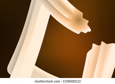 Dark Orange vector blurred shine abstract texture. Creative illustration in halftone style with gradient. Background for designs.
