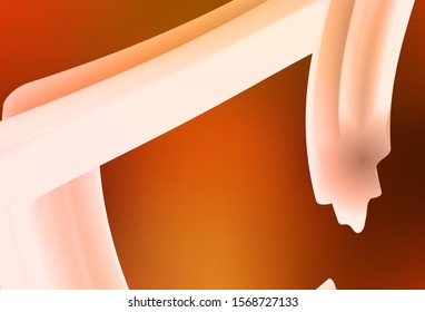 Dark Orange vector blurred shine abstract background. Creative illustration in halftone style with gradient. Completely new design for your business.
