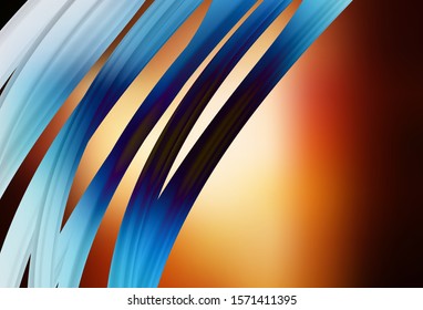 Dark Orange vector blurred shine abstract background. Shining colorful illustration in smart style. Blurred design for your web site.