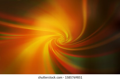 Dark Orange vector blurred shine abstract template. A completely new colored illustration in blur style. Smart design for your work.