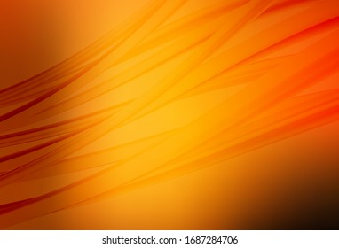 Dark Orange vector blurred shine abstract background. Modern abstract illustration with gradient. The best blurred design for your business.