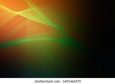 Dark Orange vector blurred shine abstract background. Modern abstract illustration with gradient. New style design for your brand book.