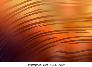 Dark Orange vector blurred shine abstract background. Modern abstract illustration with gradient. New way of your design.