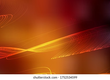 Dark Orange vector blurred shine abstract background. Glitter abstract illustration with gradient design. Elegant background for a brand book.