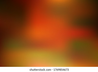 Plantilla abstracta de brillo borrosa del vector naranja oscuro. Ilustración colorida en estilo abstracto con gradiente. Nuevo estilo para el diseño de su negocio.