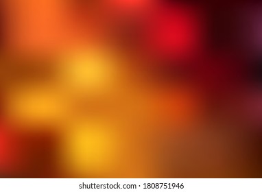 Dark Orange vector blurred shine abstract template. Colorful illustration in abstract style with gradient. Blurred design for your web site.