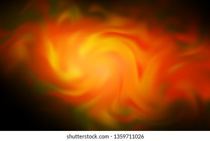 Dark Orange vector blurred template. Shining colored illustration in smart style. The best blurred design for your business.
