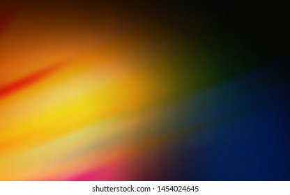 Dark Orange vector blurred template. Colorful illustration in abstract style with gradient. Elegant background for a brand book.