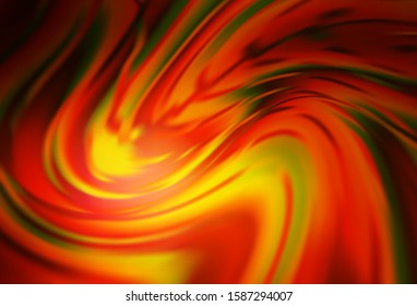 Dark Orange vector blurred template. Colorful abstract illustration with gradient. Completely new design for your business.