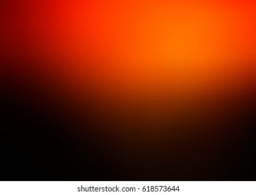 Dark Orange vector blurry bright background. Shine colored background in brand-new style with gradient.