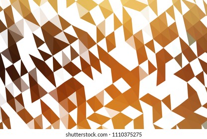 Dark Orange vector blurry hexagon texture. Geometric illustration in Origami style with gradient.  Brand new style for your business design.
