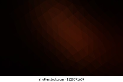 Dark Orange vector blurry hexagon texture. Creative geometric illustration in Origami style with gradient. A new texture for your design.