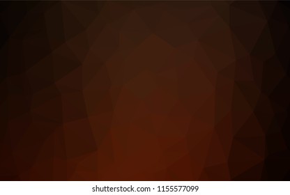 Dark Orange vector blurry hexagon pattern. Colorful illustration in abstract style with gradient. The elegant pattern can be used as part of a brand book.