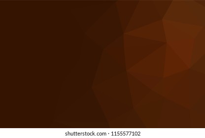 Dark Orange vector blurry hexagon texture. A sample with polygonal shapes. The completely new template can be used for your brand book.