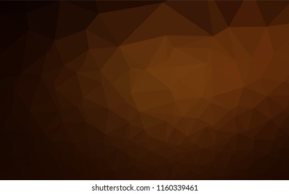 Dark Orange vector blurry hexagon texture. Modern geometrical abstract illustration with gradient. The elegant pattern can be used as part of a brand book.