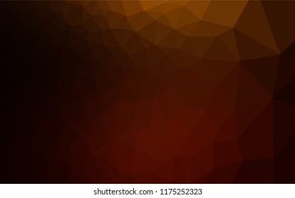Dark Orange vector blurry hexagon template. A completely new color illustration in a vague style. The textured pattern can be used for background.