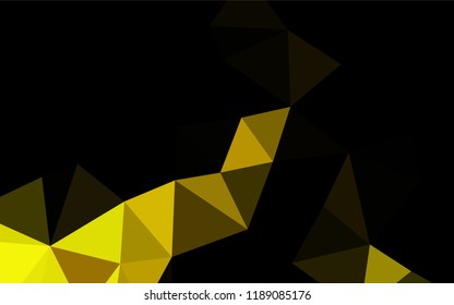 Dark Orange vector blurry hexagon pattern. Creative geometric illustration in Origami style with gradient. Triangular pattern for your business design.