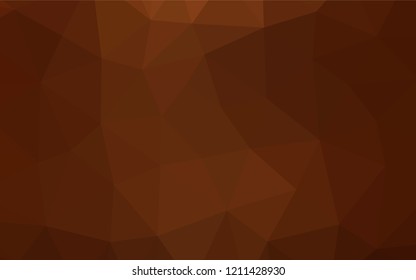 Dark Orange vector blurry hexagon pattern. A completely new color illustration in a vague style. A completely new template for your business design.