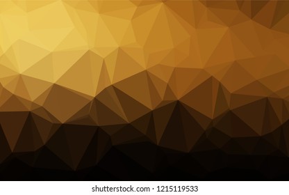 Dark Orange vector blurry hexagon template. Shining colored illustration in a Brand new style. A completely new design for your business.