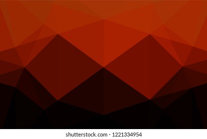 Dark Orange vector blurry hexagon texture. A completely new color illustration in a vague style. The elegant pattern can be used as part of a brand book.