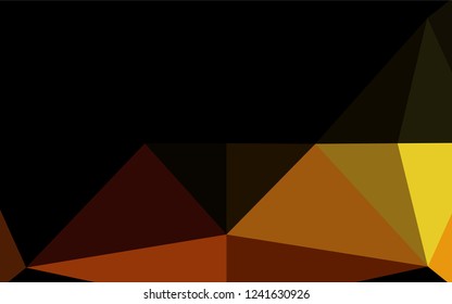 Dark Orange vector blurry hexagon pattern. Brand new colored illustration in blurry style with gradient. The elegant pattern can be used as part of a brand book.
