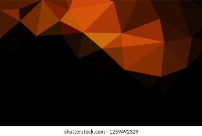 Dark Orange vector blurry hexagon texture. A completely new color illustration in a vague style. The textured pattern can be used for background.