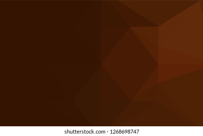 Dark Orange vector blurry hexagon texture. Creative illustration in halftone style with gradient. A completely new template for your business design.