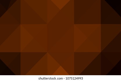 Dark Orange vector blurry triangle template. Glitter abstract illustration with an elegant design. A new texture for your design.