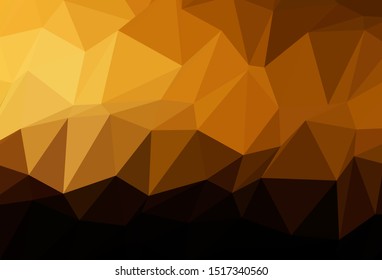 Dark Orange vector blurry triangle template. Glitter abstract illustration with an elegant design. Completely new template for your business design.